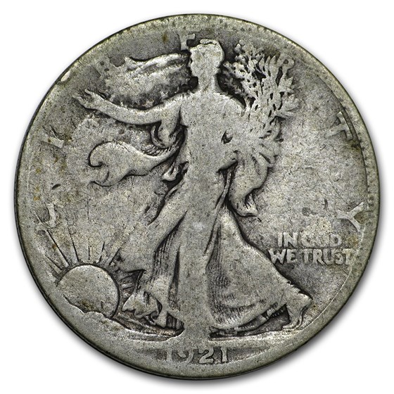 1921-S Walking Liberty Half Dollar Good 1921-S Walking Liberty Half Dollar Good